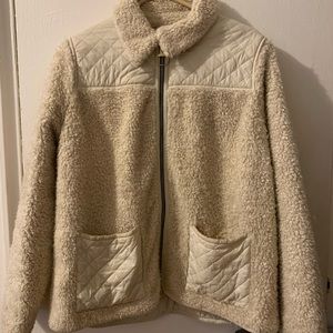 Barbour x Alexa Chung Shearling / Sherpa Jacket USA Size 10